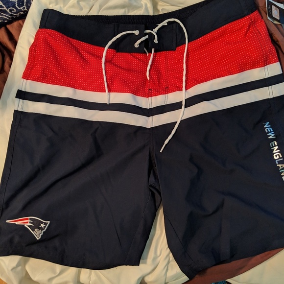 patriots swim trunks